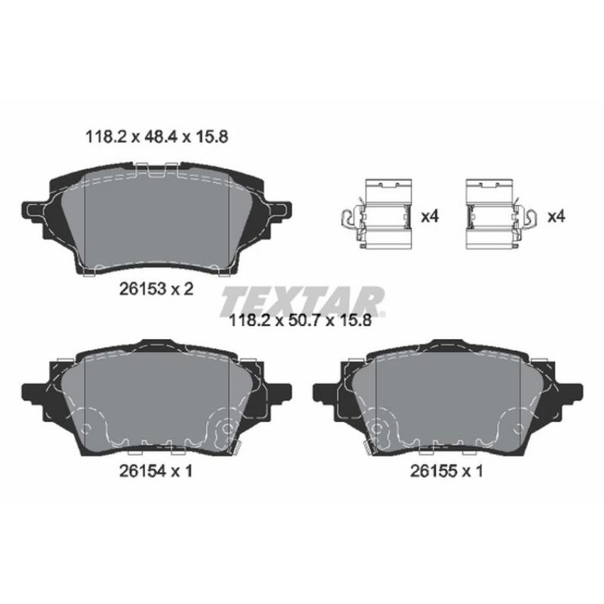 TEXTAR 2615301 Brake Pad Set