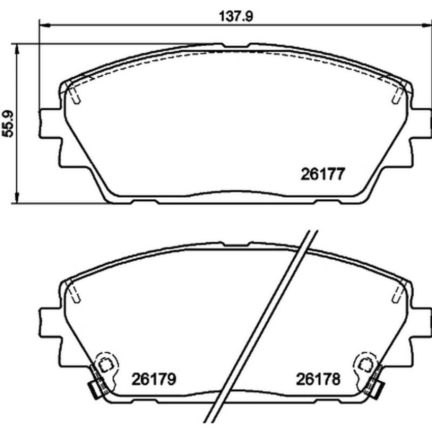 TEXTAR 2617701 Brake Pad Set