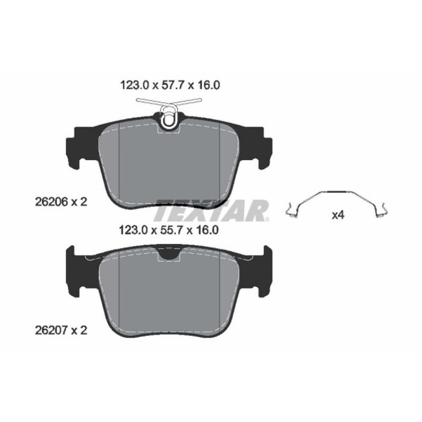 TEXTAR 2620601 Brake Pad Set