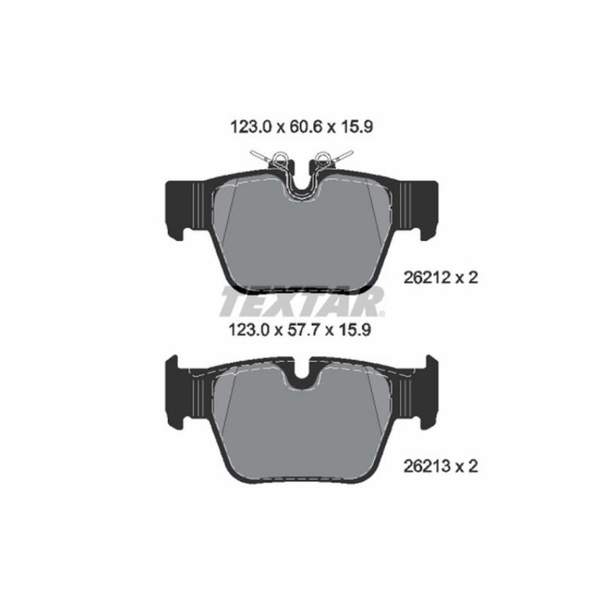 TEXTAR 2621201 Brake Pad Set