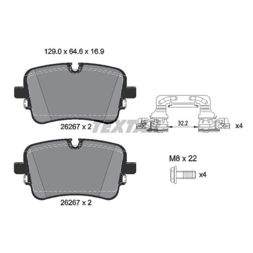 TEXTAR 2626701 Brake Pad Set