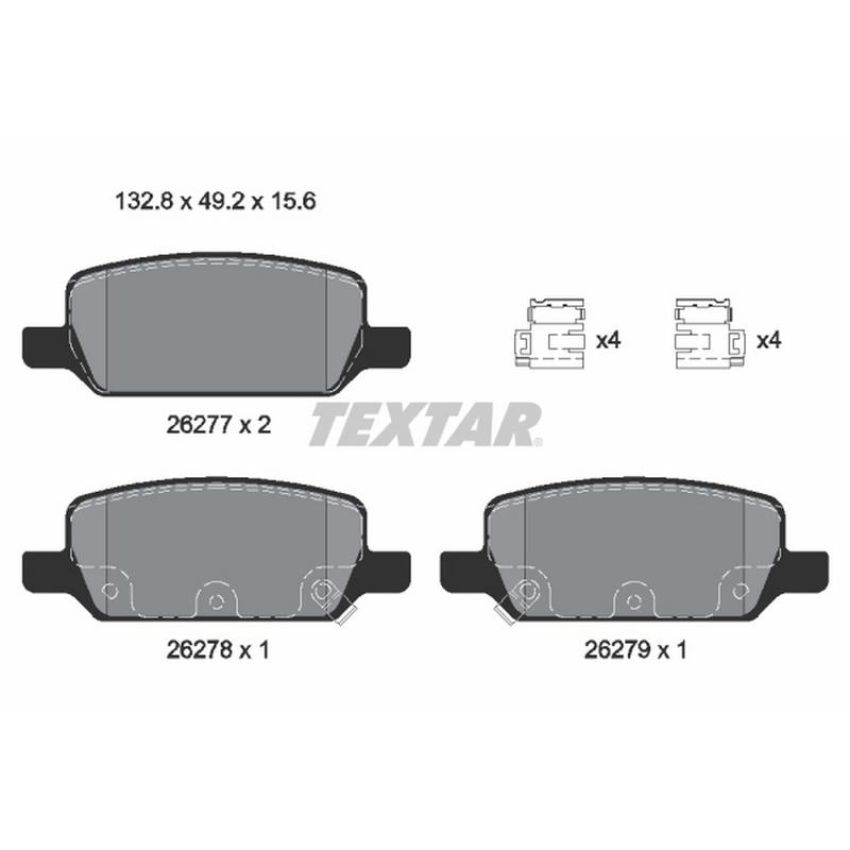 TEXTAR 2627701 Brake Pad Set