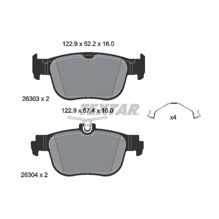TEXTAR 2630301 Brake Pad Set