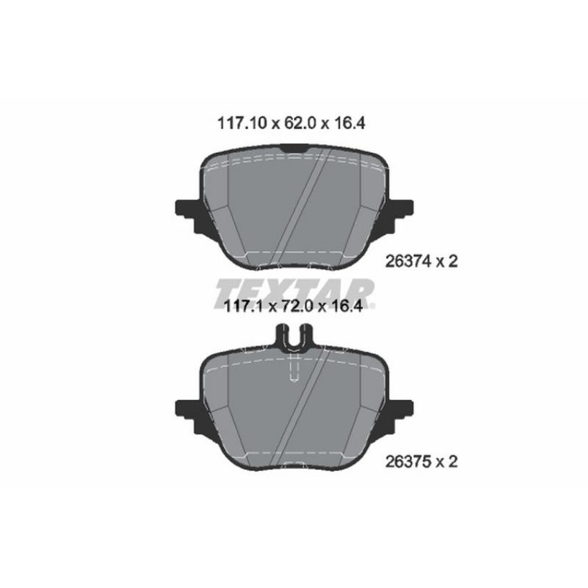 TEXTAR 2637401 Brake Pad Set