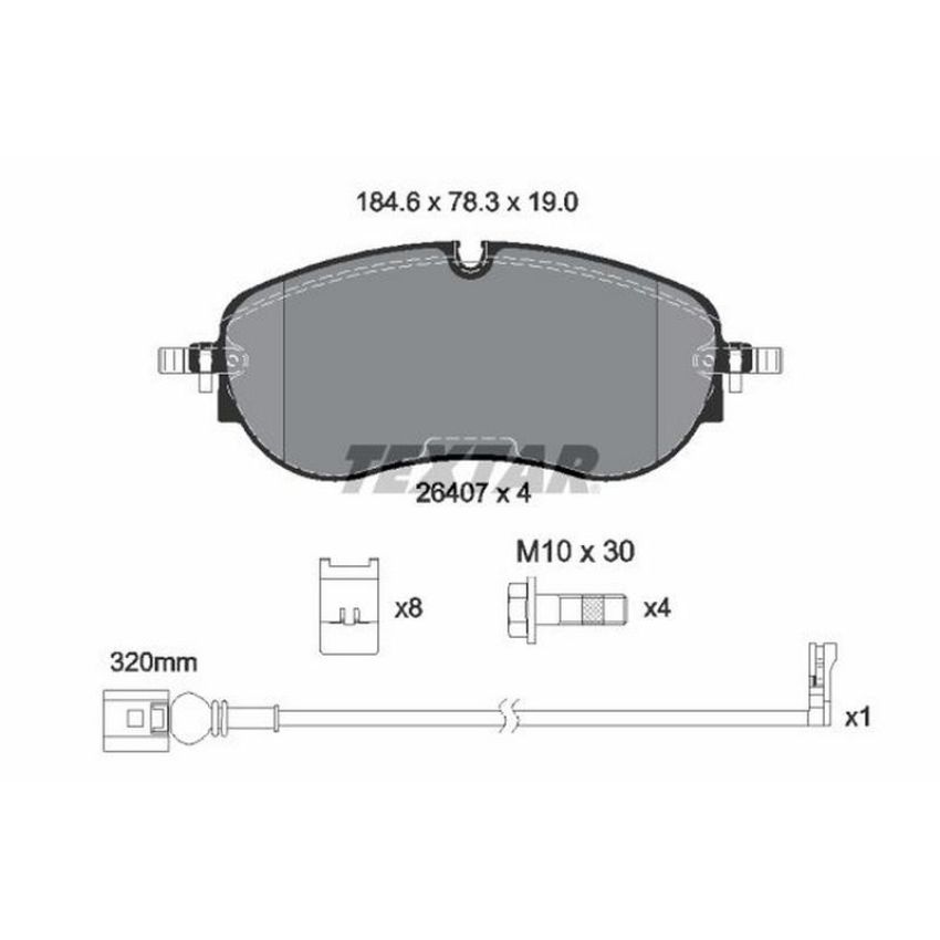 TEXTAR 2640701 Brake Pad Set
