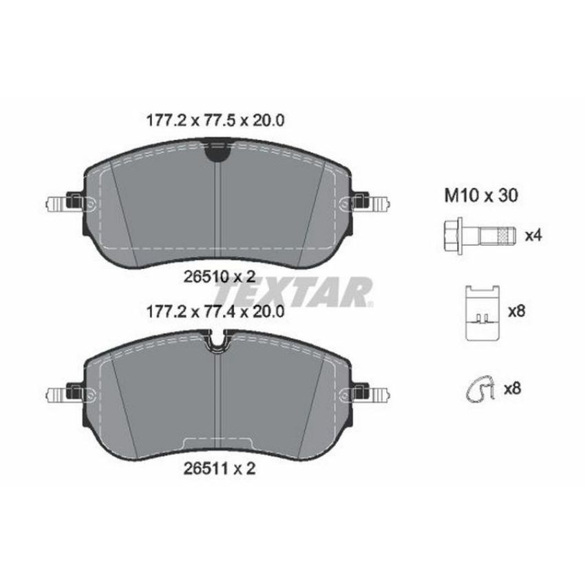 TEXTAR 2651001 Brake Pad Set