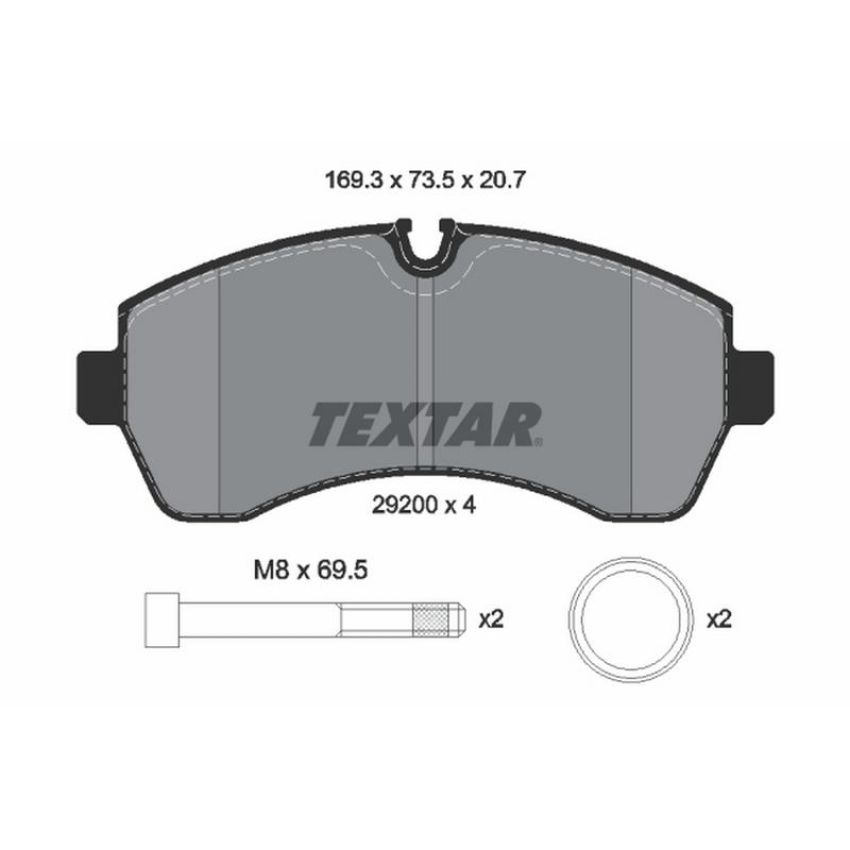 TEXTAR 2920006 Brake Pad Set