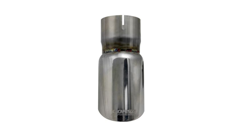 Corsa Performance TK001 Single 3.0in. Polished Pro-Series Universal Tip Kit (2.5in. Inlet-Clamp Included