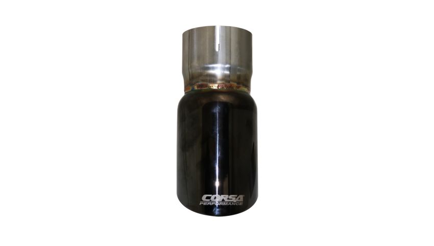 Corsa Performance TK001BLK Single 3.0in. Black PVD Pro-Series Universal Tip Kit (2.5in. Inlet-Clamp Include