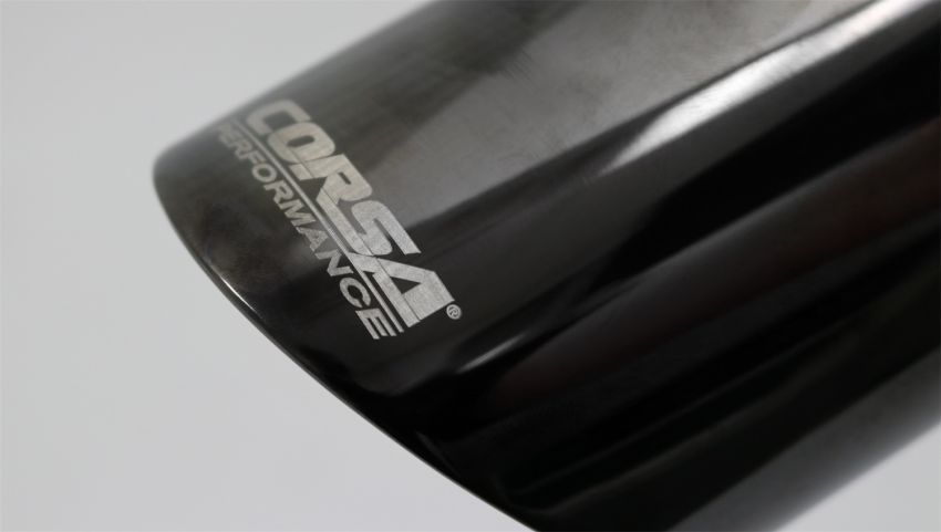 Corsa Performance TK001BLK Single 3.0in. Black PVD Pro-Series Universal Tip Kit (2.5in. Inlet-Clamp Include