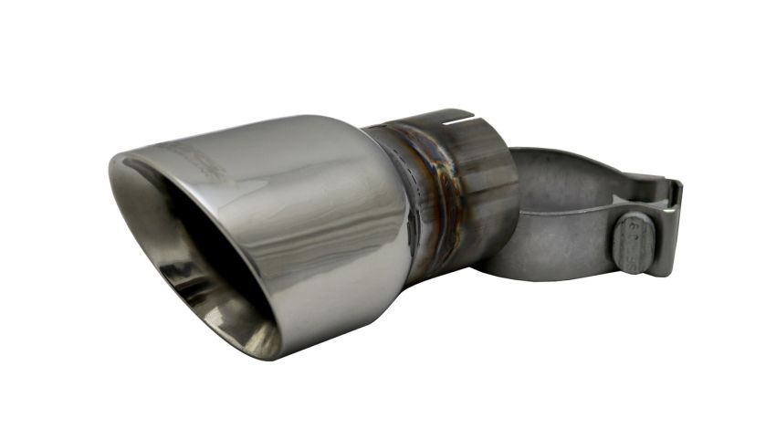 Corsa Performance TK002 Single 3.5in. Polished Pro-Series Universal Tip Kit (2.5in. Inlet-Clamp Included