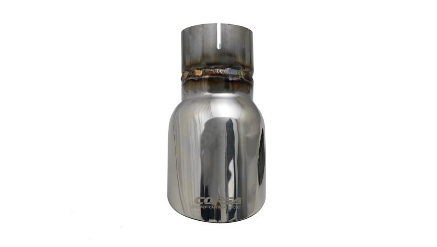 Corsa Performance TK002 Single 3.5in. Polished Pro-Series Universal Tip Kit (2.5in. Inlet-Clamp Included