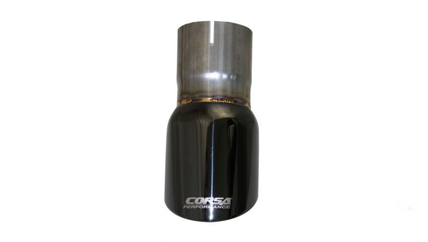 Corsa Performance TK003BLK Single 3.5in. Black PVD Pro-Series Universal Tip Kit (2.75in. Inlet-Clamp Includ