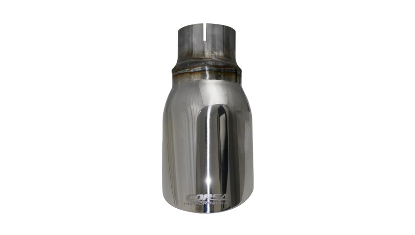 Corsa Performance TK004 Single 4.0in. Polished Pro-Series Universal Tip Kit (2.5in. Inlet-Clamp Included