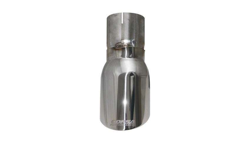 Corsa Performance TK006 Single 4.0in. Polished Pro-Series Universal Tip Kit (3.0in. Inlet-Clamp Included