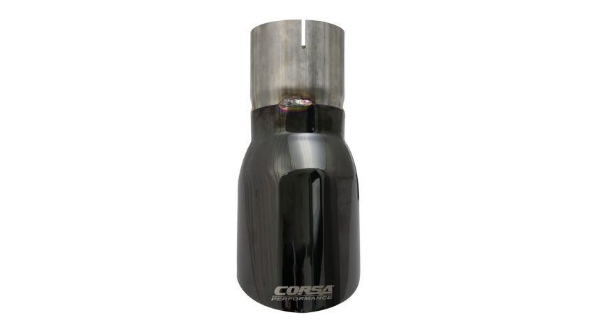 Corsa Performance TK006BLK Single 4.0in. Black PVD Pro-Series Universal Tip Kit (3.0in. Inlet-Clamp Include
