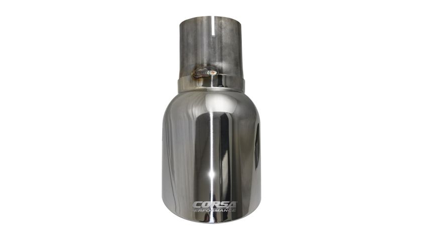 Corsa Performance TK008 Single 4.5in. Polished Pro-Series Universal Tip Kit (2.75in. Inlet-Clamp Include