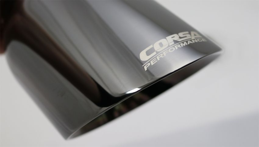 Corsa Performance TK008BLK Single 4.5in. Black PVD Pro-Series Universal Tip Kit (2.75in. Inlet-Clamp Includ
