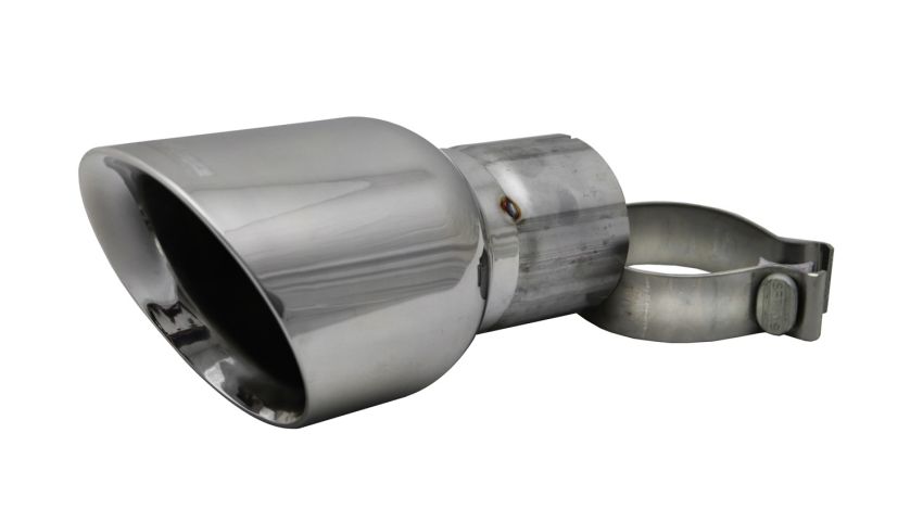 Corsa Performance TK009 Single 4.5in. Polished Pro-Series Universal Tip Kit (3.0in. Inlet-Clamp Included