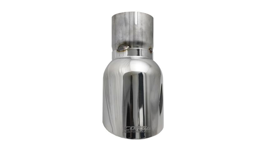 Corsa Performance TK009 Single 4.5in. Polished Pro-Series Universal Tip Kit (3.0in. Inlet-Clamp Included