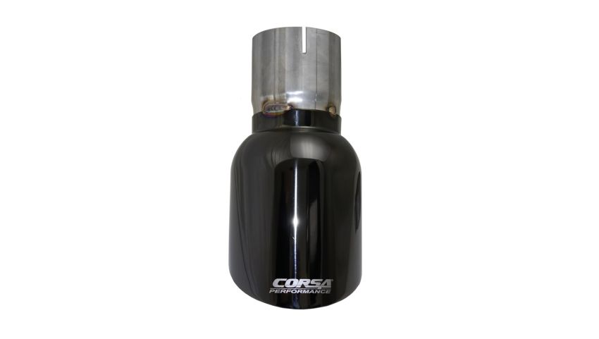 Corsa Performance TK009BLK Single 4.5in. Black PVD Pro-Series Universal Tip Kit (3.0in. Inlet-Clamp Include