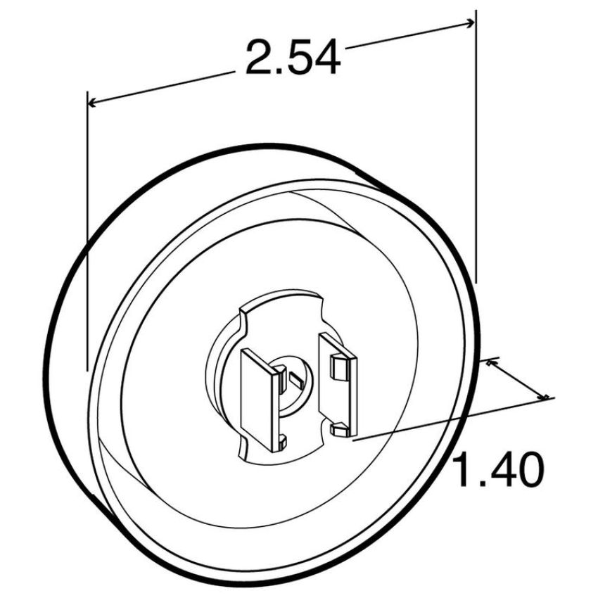 TRUCK-LITE 10050R 10 Series, LED, 2.5