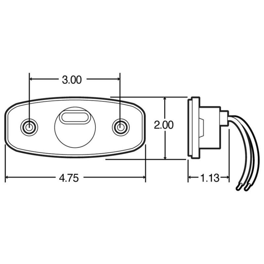 TRUCK-LITE 26250Y 26 Series, LED, 2