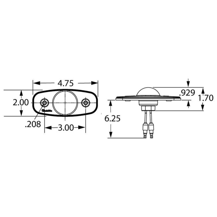 TRUCK-LITE 26270Y 26 Series, LED, 2