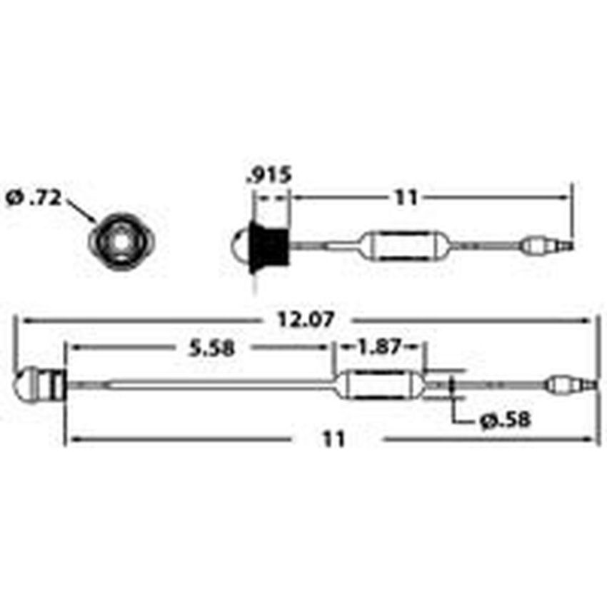 TRUCK-LITE 33010C 33 Series, LED, .75
