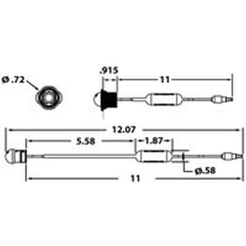TRUCK-LITE 33210C 33 Series, LED, .75