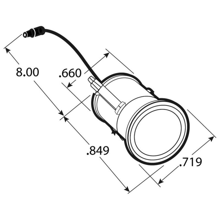 TRUCK-LITE 33250R 33 Series, LED, 0.75