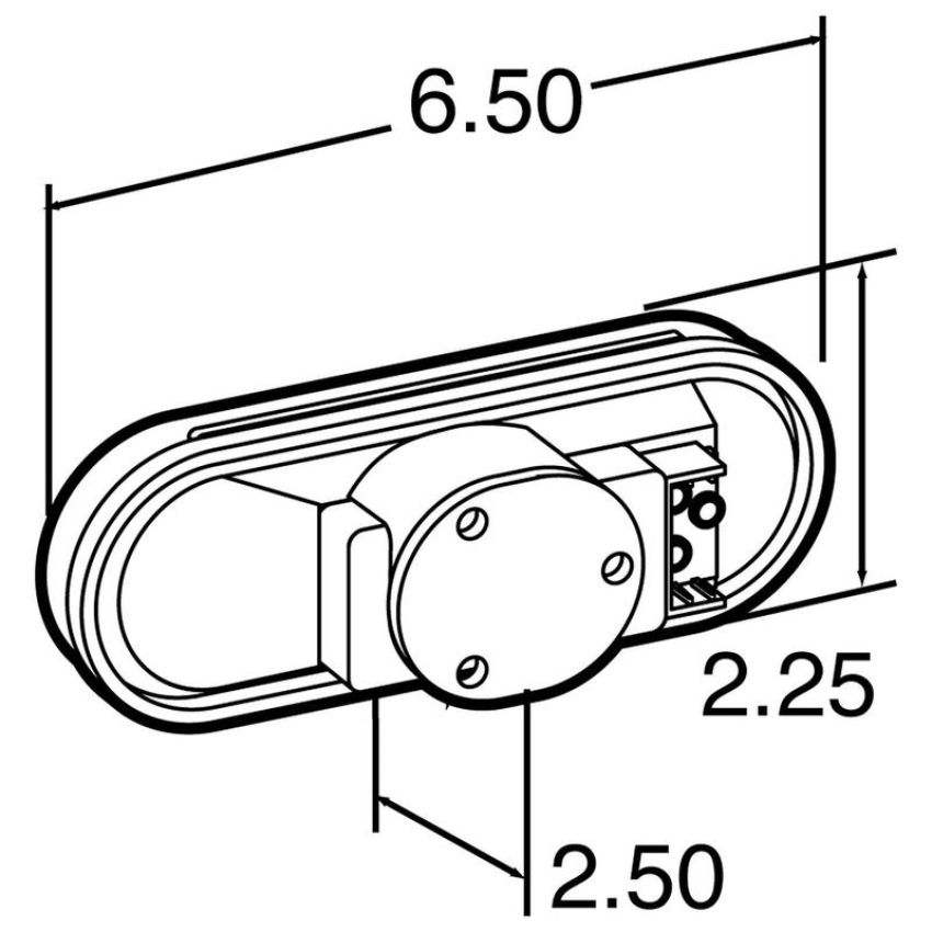 TRUCK-LITE 60202R 60 Series, Incandescent, 2