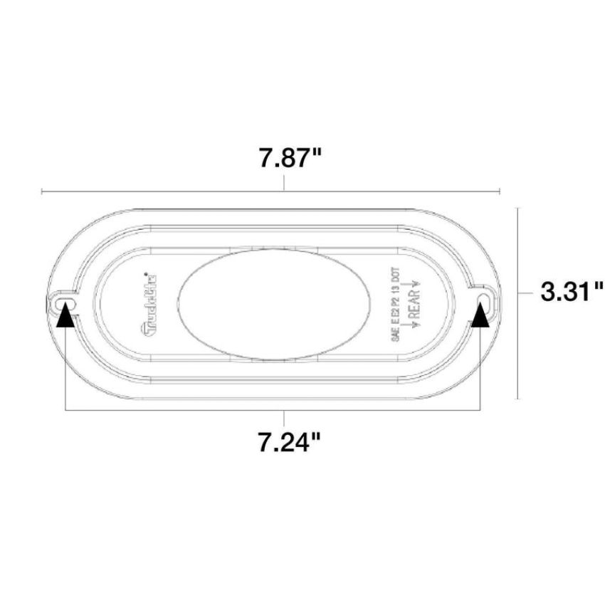 TRUCK-LITE 60420Y 60 Series, LED, 2