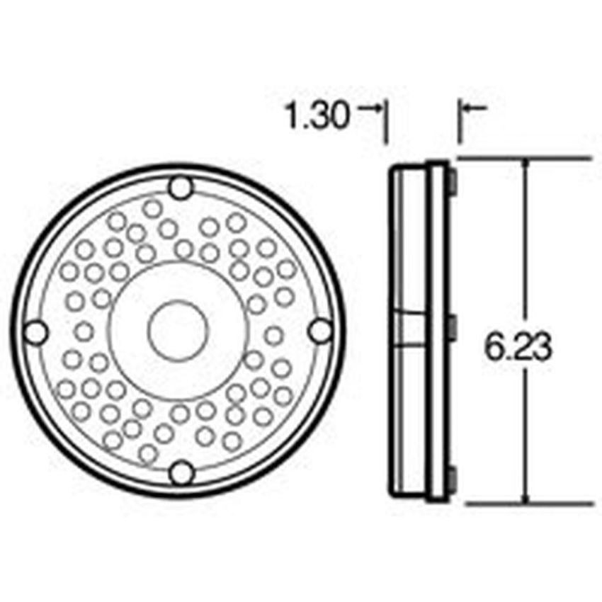 TRUCK-LITE 91242R 91 Series, LED, 7