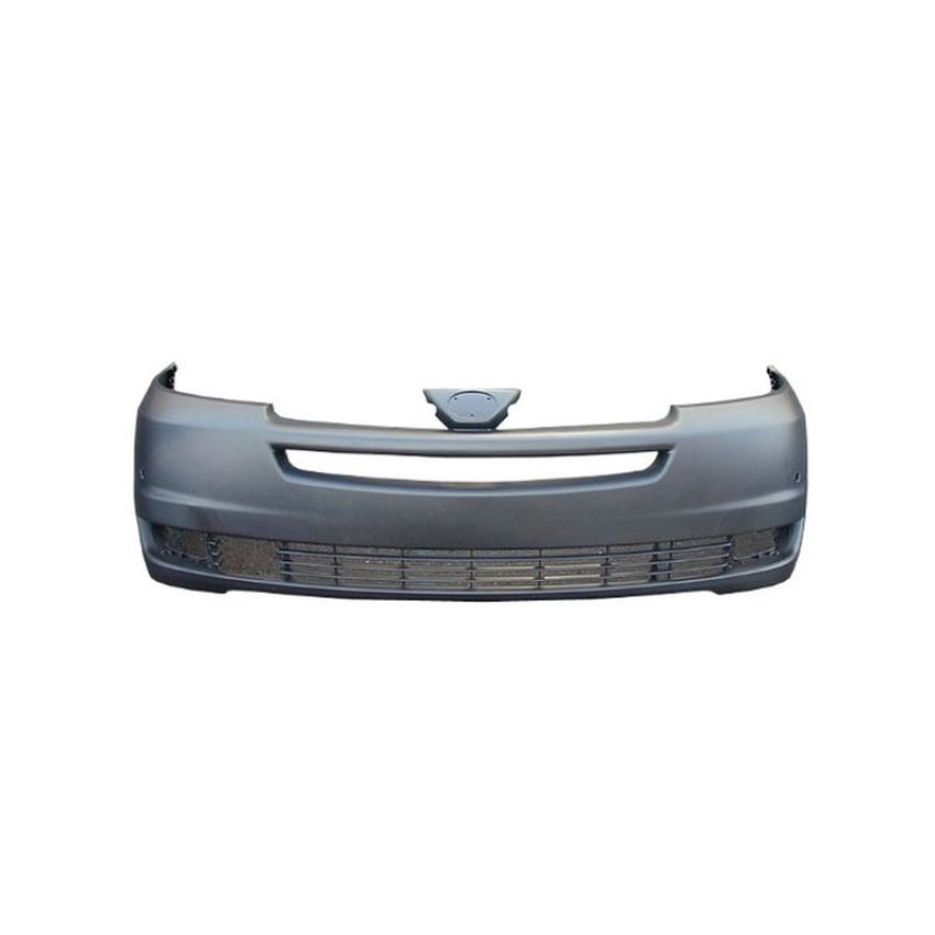 CAPA FRT BUMPER COVER W/PARK SENSOR; W/RADAR CRUISE; PRIME TOYOTA SIENNA 04-05