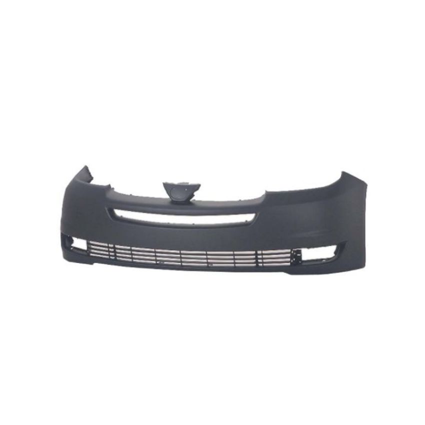 FRONT BUMPER COVER W/O PARK SENSOR; W/O RADAR CRUISE; PRIME TOYOTA SIENNA 04-05