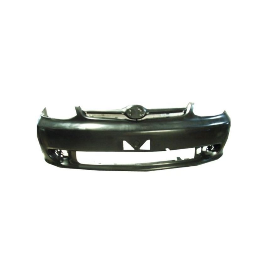 FRONT BUMPER COVER W/O FRONT SPOILER; MATTE-DARK GRAY PREFINISHED TOYOTA ECHO 03-05