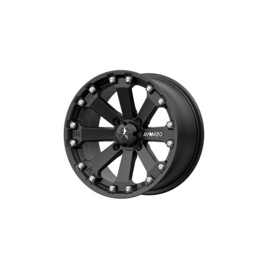 KORE UTV 14X7 4X110 MATTE BLACK -52MM