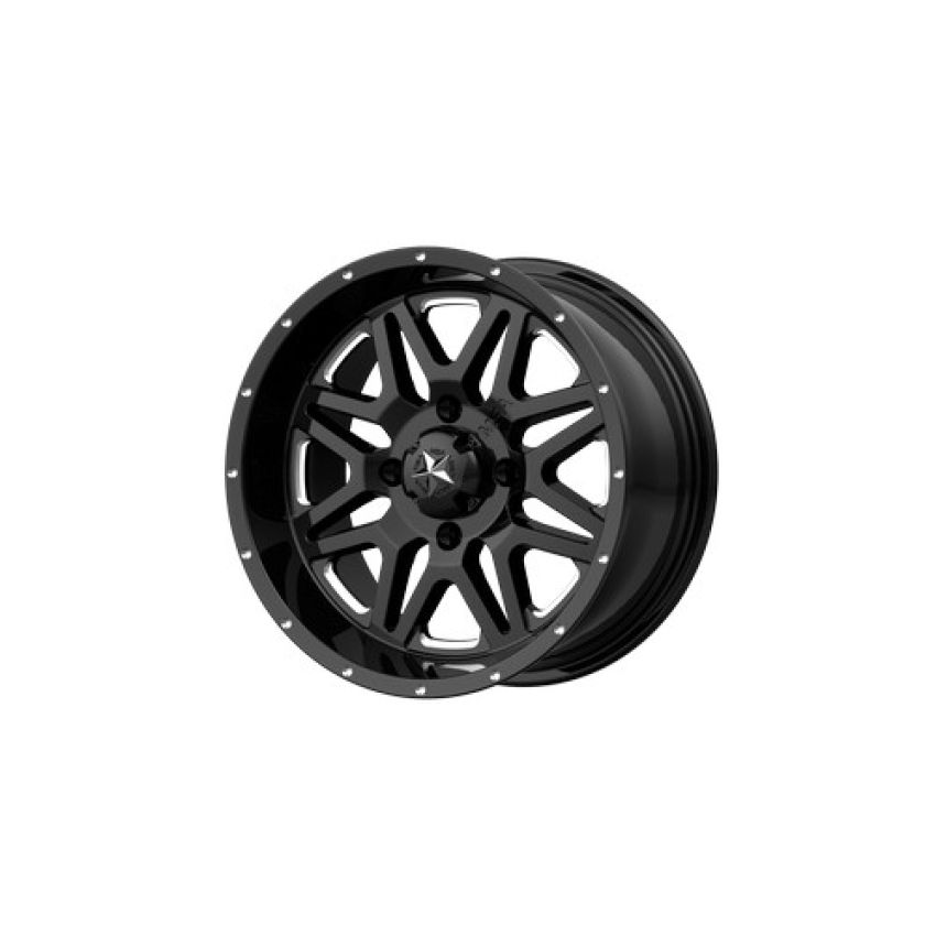 VIBE UTV 14X7 4X110 MILLED G-BLACK 00MM