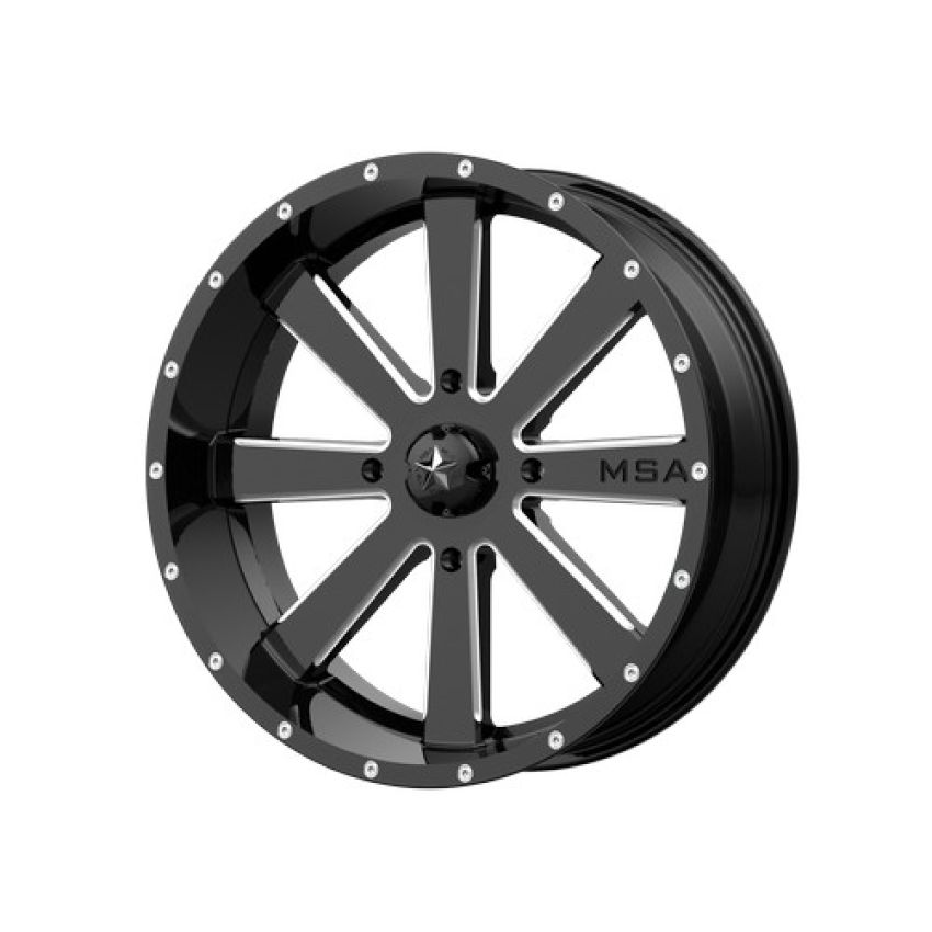 FLASH UTV 24X7 4X137 G-BLK MILL 00MM