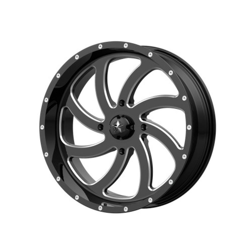 MSA OFFROAD WHEELS SWITCH UTV 18X7 4X137 G-BLK MILL 00MM