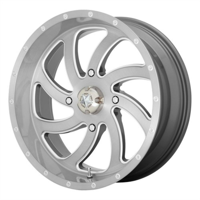 MSA OFFROAD WHEELS SWITCH UTV 18X7 4X137 BRSH-TITNM 00MM