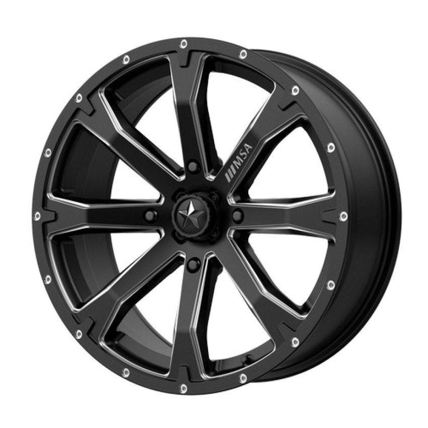 BOUNTY UTV 20X7 4X137 S-BLK MILL 10MM