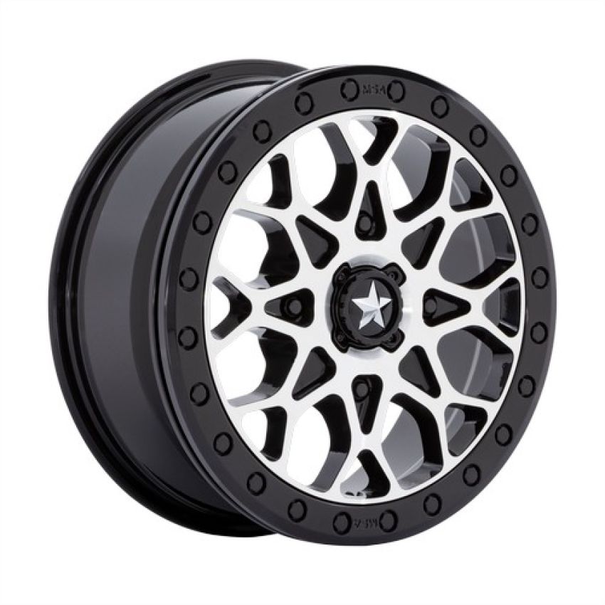 PORTAL UTV BL 15X6 4X110 G-BLK MACH +38