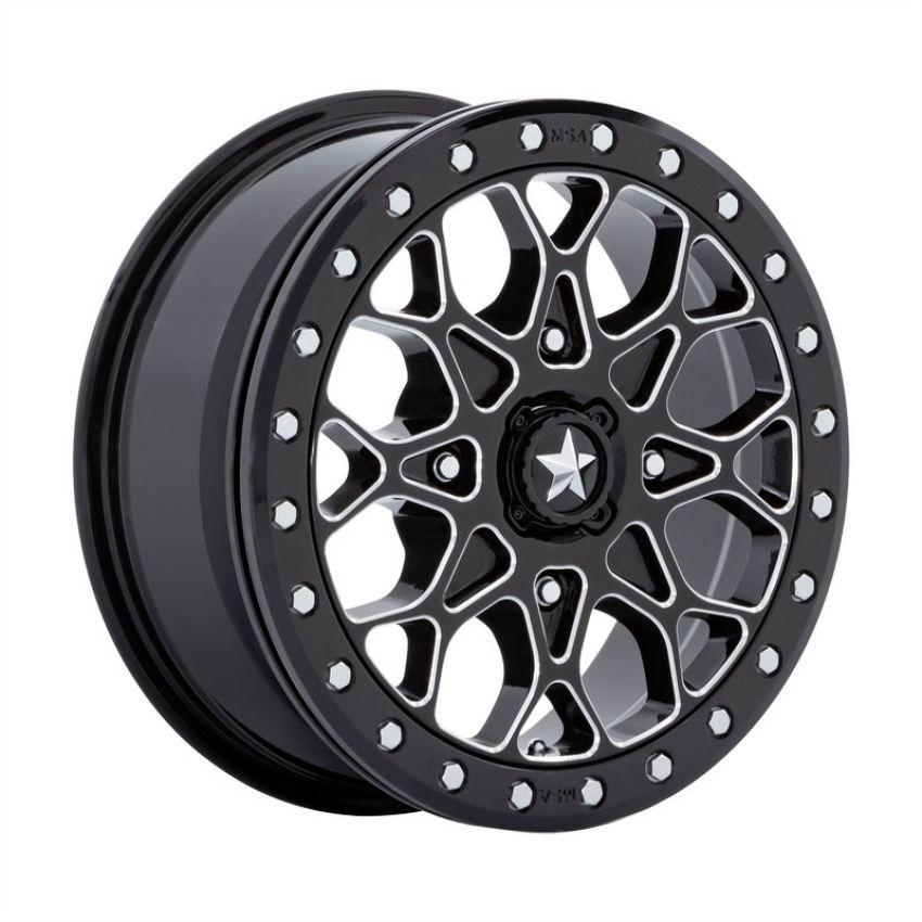 PORTAL UTV BL 15X6 4X137 G-BLK MILL +38