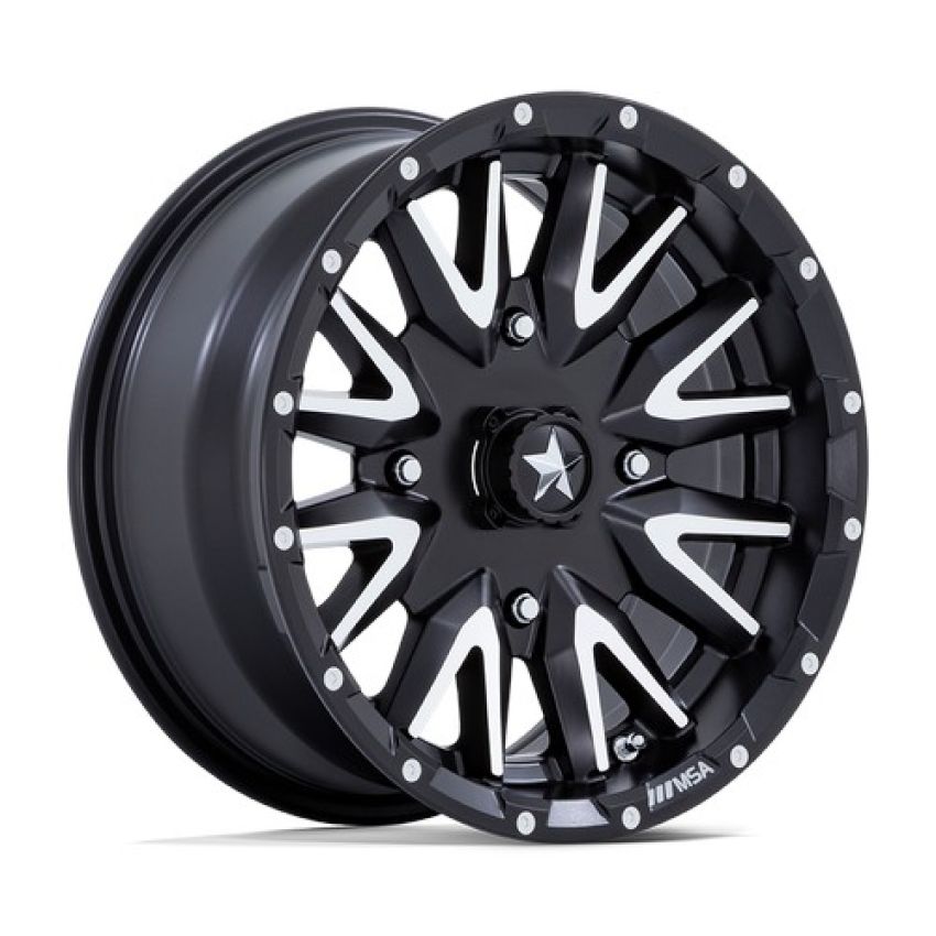 CREED UTV 15X7 4X110 86 +10 M-BLK MCH