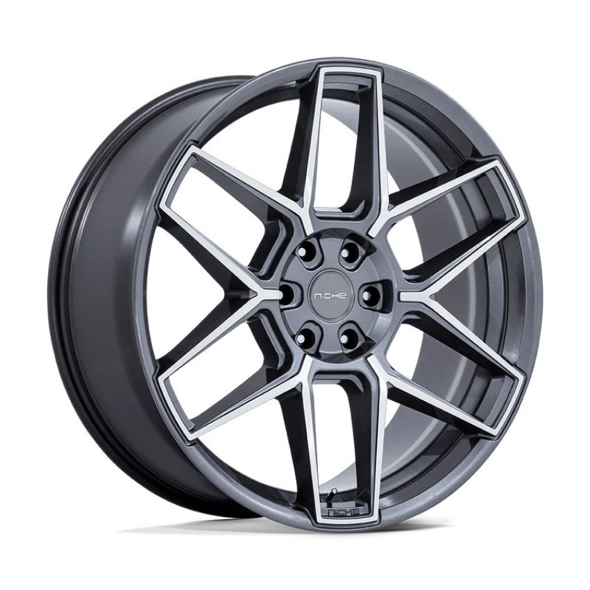 RISE 22X9.5 5X112 66 +20 ANTH MACH-FC