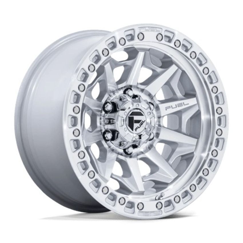 FUEL 1PC COVERT 18X9 6X5.5 106 -12 SLV-MACH-FC