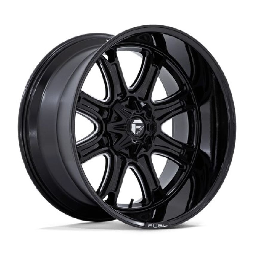 FUEL 1PC DARKSTAR 20X10 8X180 124 -18 G-BLK MILL
