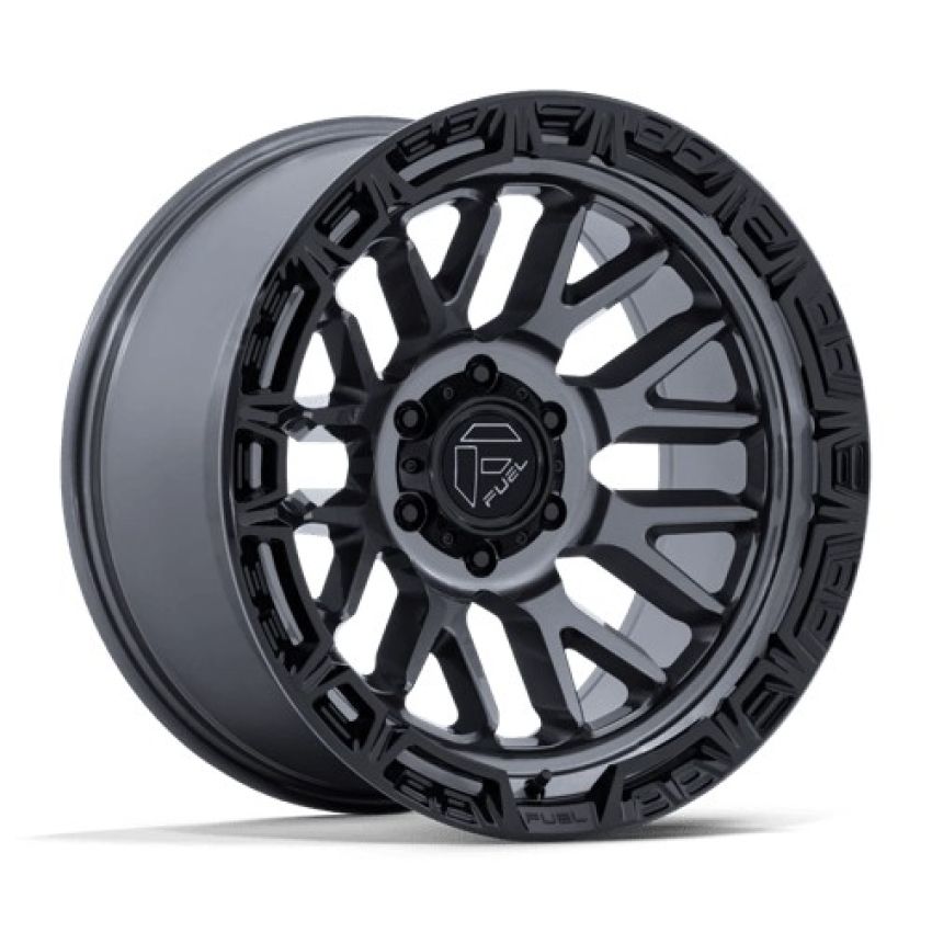 FUEL 1PC RAIL 20X9 6X135 87 +1 G-GNMTL BLK-LP